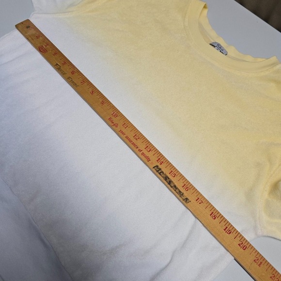 Rails Sweatshirt Womens Medium Terry Cloth Ramona Sky Blue Dip Dye Long Sleeve - Picture 9 of 12